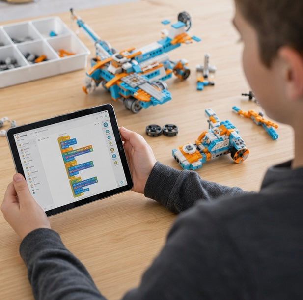 STEM Coding Robot Kit - 10 in 1 App Controlled Robotics Building Blocks Toy for Kids Educational Learning