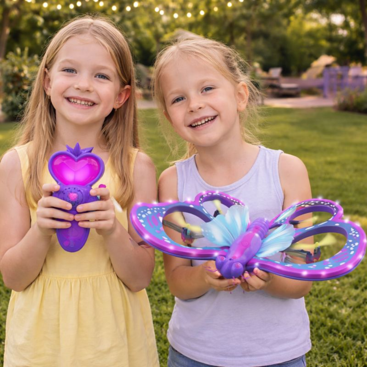 Butterfly Remote Control Mini Drone Toy – 2.4GHz RC Glitter Quadcopter with Gravity Sensor, Glitter Flying Toy for Kids, Fun Indoor Outdoor Children Gift