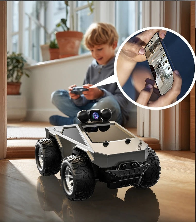 RC Car with HD Camera - High Speed Remote Control Truck with LED Lights and 2.4G System, Fun Racing Toy for Kids and Adults