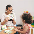 Interactive Flash Card Learning Set - LCD Drawing Tablet with Sound and 120 Double-Sided Cards, Early Education Toy for Toddlers Development