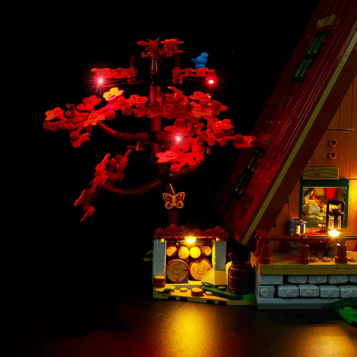 A-Type Cabin Building Bricks Set – Creative MOC Construction STEM Toy & Desktop Decoration Gift