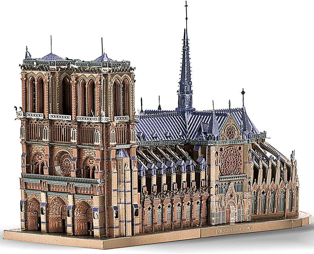Notre Dame 3D Metal Puzzle – Paris Cathedral DIY Model Building Kit for Adults and Collectors