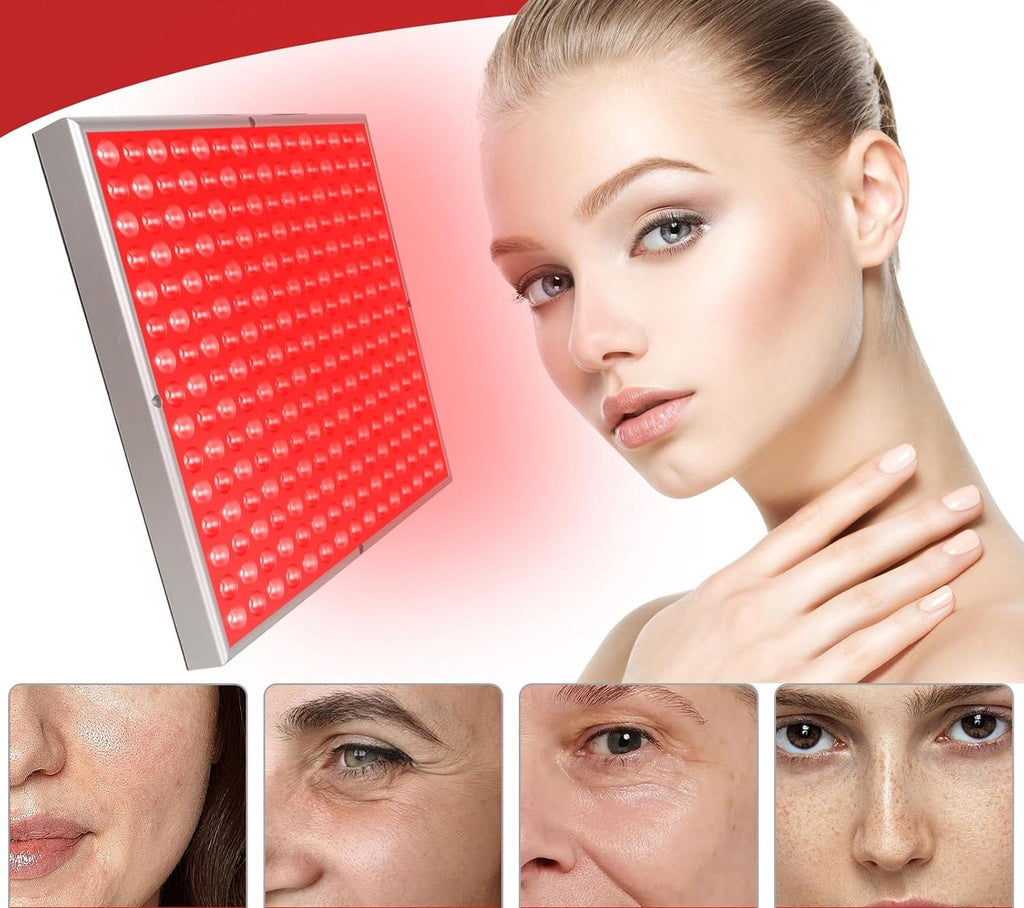 Red Light Therapy Panel – 45W 225 LED Facial Anti-Aging and Body Pain Relief Lamp for Home Physical Therapy