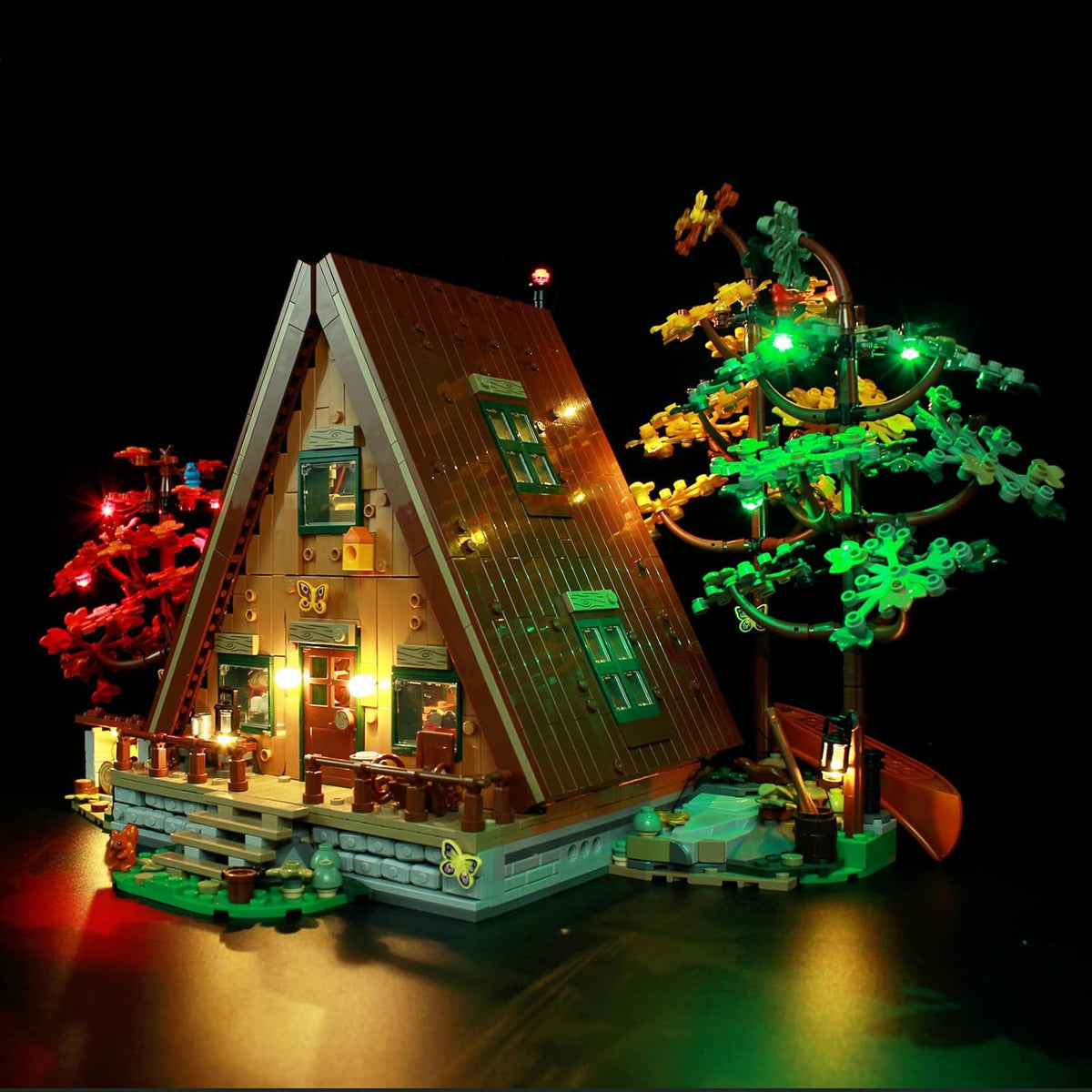 A-Type Cabin Building Bricks Set – Creative MOC Construction STEM Toy & Desktop Decoration Gift