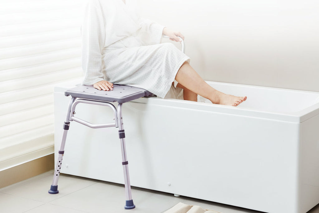 Adjustable Bathtub Transfer Bench – Non Slip Shower Chair with 400lbs Capacity for Elderly & Disabled Bathroom Safety