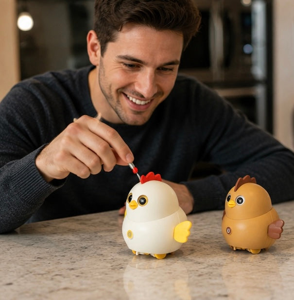Magnetic Walking Chick Toy - Interactive Electric Chicken for Toddlers, Developmental Learning and Fun Educational Playtime