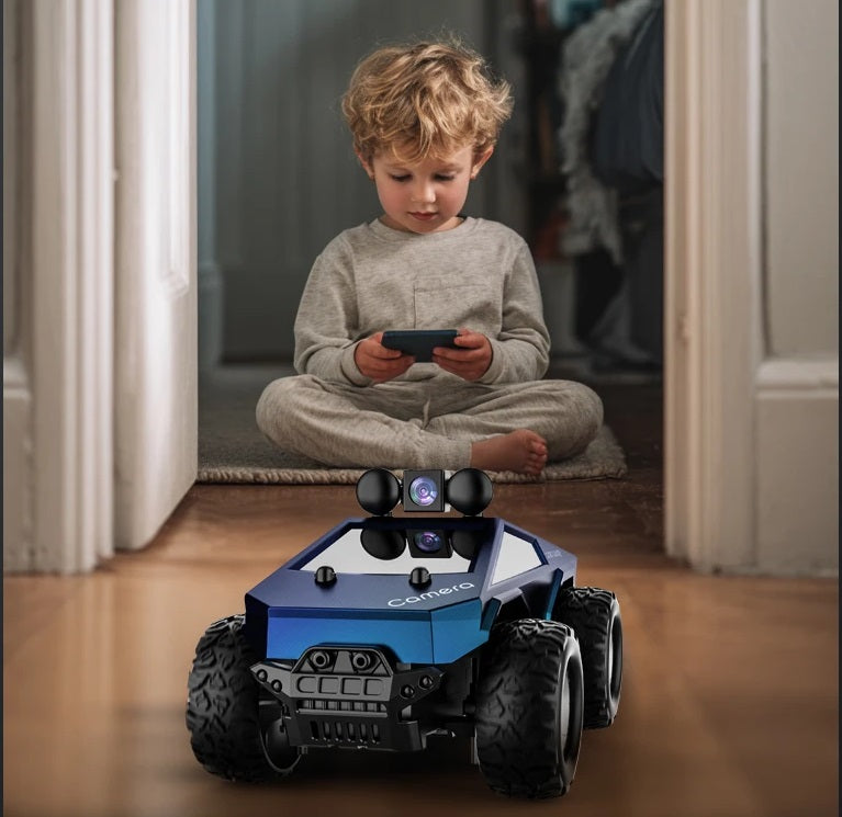 RC Car with HD Camera - High Speed Remote Control Truck with LED Lights and 2.4G System, Fun Racing Toy for Kids and Adults
