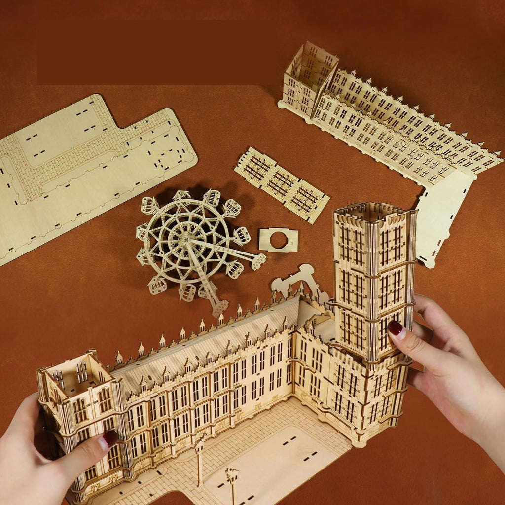Wooden Big Ben Clock Puzzle –3D DIY Desktop Model Building Kit for Home Decor and Unique Gifts