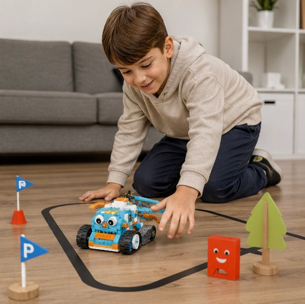 STEM Coding Robot Kit - 10 in 1 App Controlled Robotics Building Blocks Toy for Kids Educational Learning