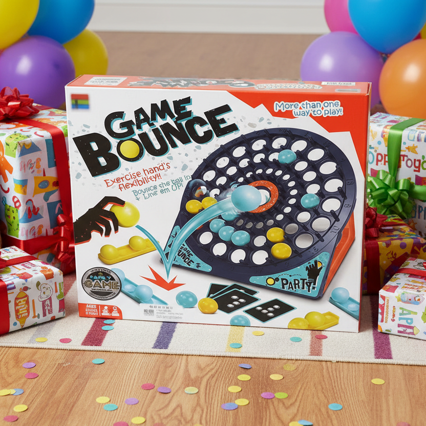 Kids Bouncing Ball Game Set Toy- Interactive Parent Child Toss Game Board, Fun Educational Activity Toy for Parties and Family Play