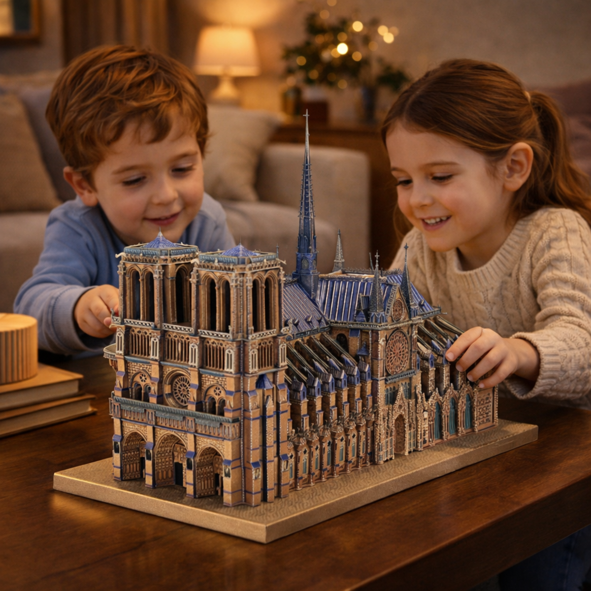 Notre Dame 3D Metal Puzzle – Paris Cathedral DIY Model Building Kit for Adults and Collectors