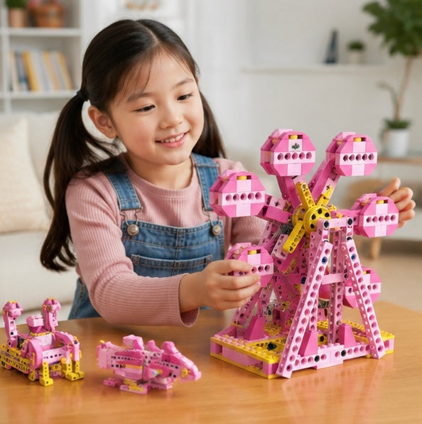 STEM Coding Robot Kit - 10 in 1 App Controlled Robotics Building Blocks Toy for Kids Educational Learning