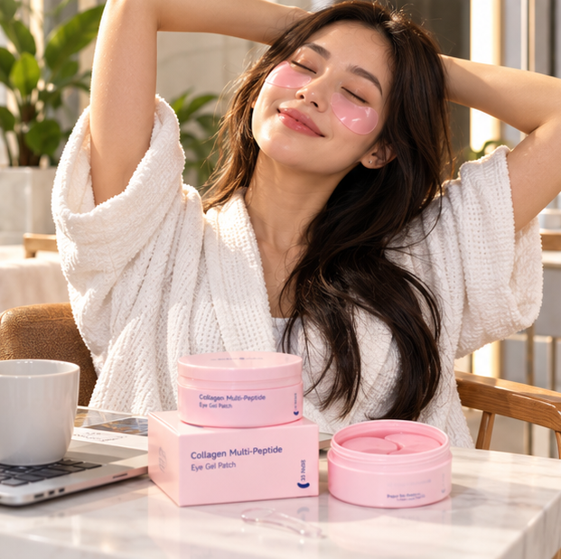 Collagen Peptide Eye Gel Patches – Firming Hydrating Treatment for Wrinkles, Fine Lines, Dark Circles and Under-Eye Rejuvenation