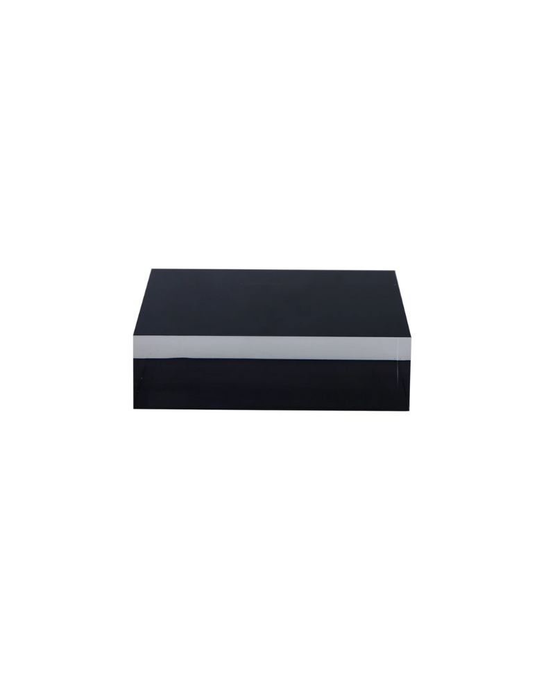 Black Onyx Square Acrylic Riser - 5 x 2 in