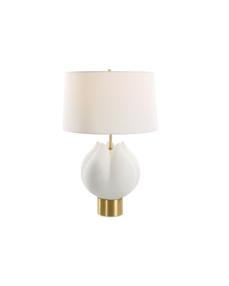 In Bloom Table Lamp - White and Gold