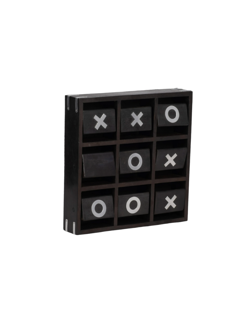 Brown Tic Tac Toe Tabletop Set