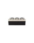 Black Decorative Box with Metal and Stone Detail