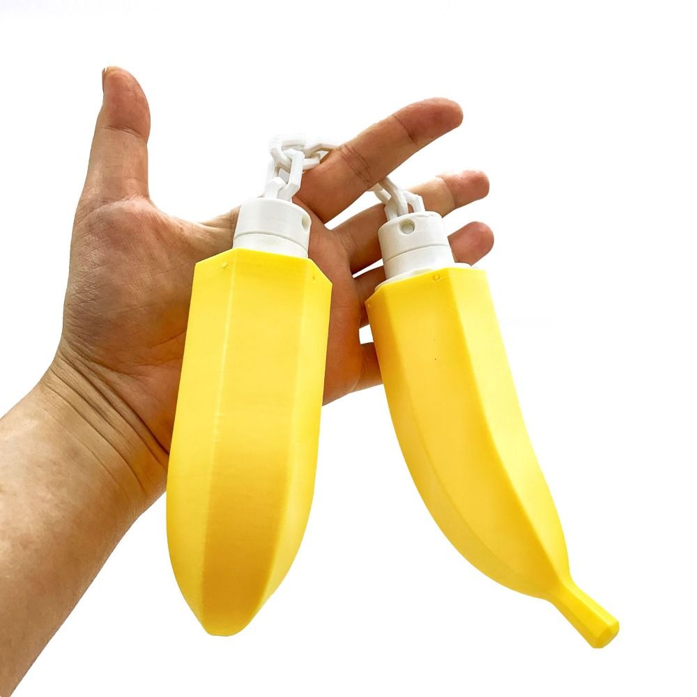 Exquisite Banana Nunchaku Toy – 3D Printed Creative Fruit-Shaped Decompression Model for Casual Fidget Play, Desktop Decor, Novelty Gifts and Collectors
