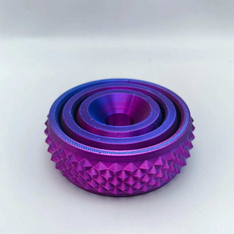 O-Shaped Rotating Ball Toy – 3D Printed Universal Fingertip Gyroscope Gravity Rotation Anxiety Relief Decompression Stress Fidget Toy