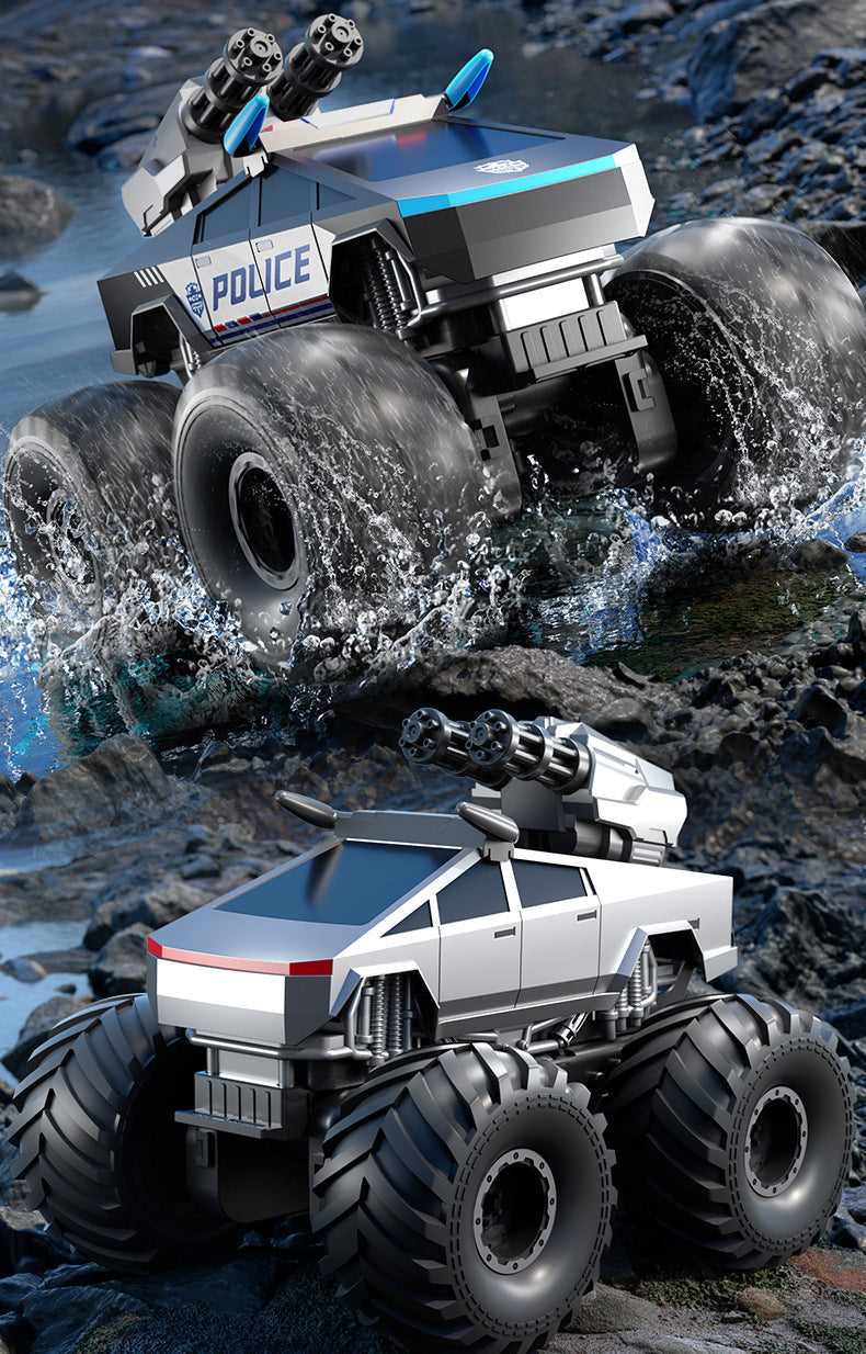 JJRC Amphibious RC Stunt Truck – 2.4G Waterproof Remote Control Vehicle with Rotating, Climbing and Off-Road Driving for Kids