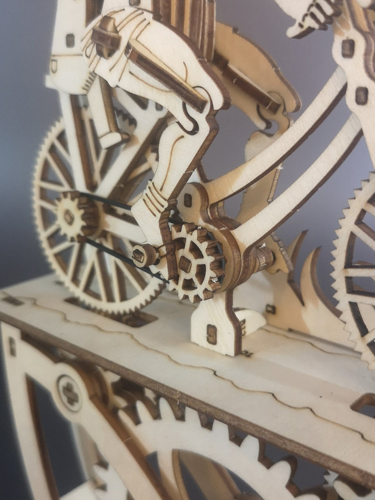 Father and Son Bicycle 3D Wooden Puzzle – Handmade DIY Assembly Model for Creative Desk Decoration