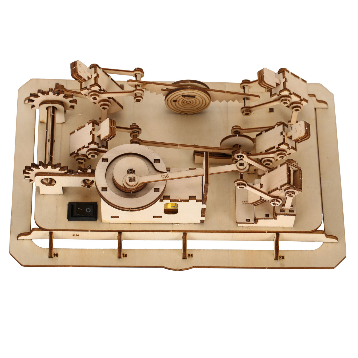 Mechanical 3D Wooden Model Puzzle – DIY Handcrafted Building Kit for Home Decoration and Creative Play