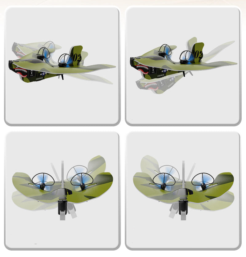 RC Airplane Glider – 2.4GHz Remote Control Plane with LED Lights, Easy to Fly Aircraft Toy for Kids and Outdoor Beginners
