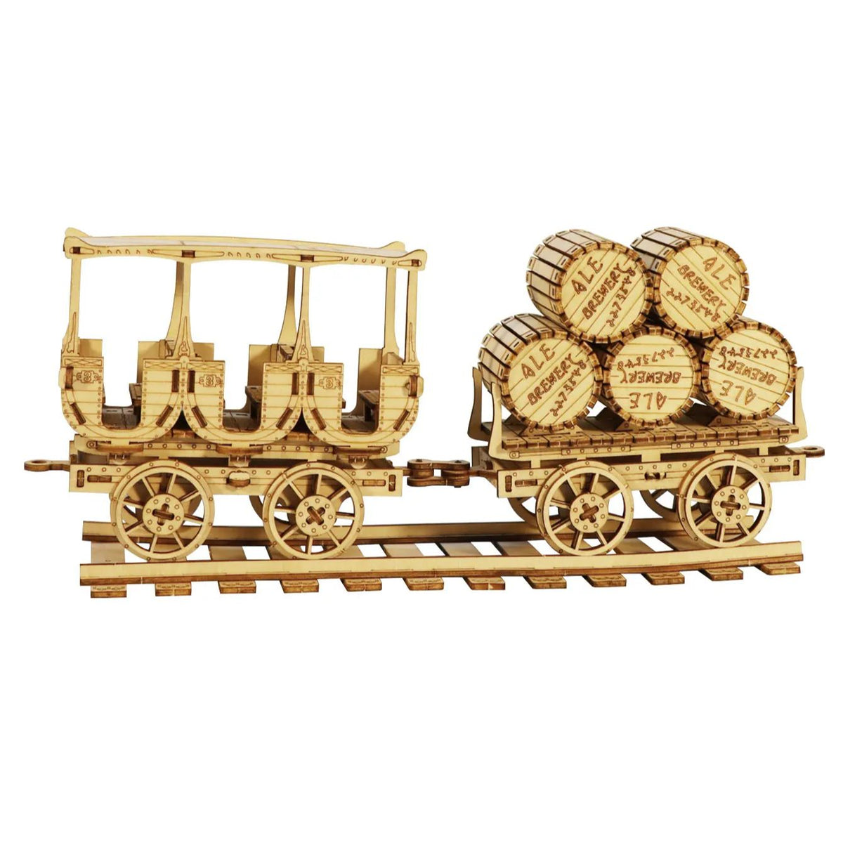 Wine Truck 3D Wooden Puzzle – DIY Brain Teaser Model Kit for Birthday and Christmas Gifts for Adults
