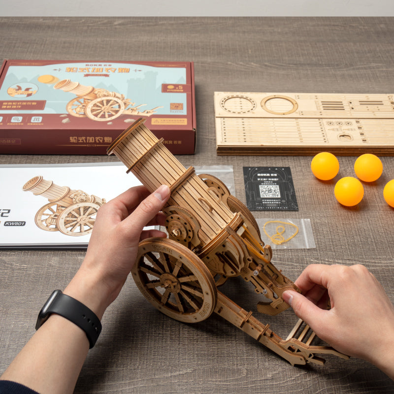 Wooden Puzzle Siege Weapons Set – 3D Medieval War Strategy Assembly Toy for Kids, Teens and Adults
