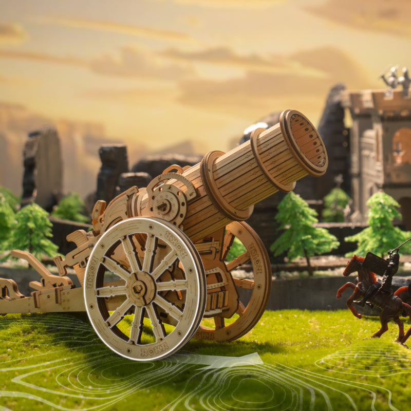 Wooden Puzzle Siege Weapons Set – 3D Medieval War Strategy Assembly Toy for Kids, Teens and Adults