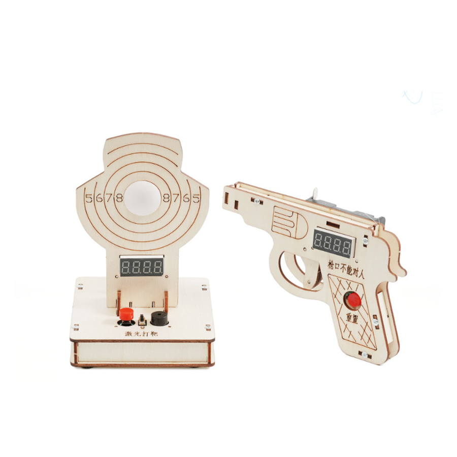 DIY Laser Target Shooting Model Kit – Physics STEM Science Educational Toy for Kids Experimental Learning and Engineering Practice