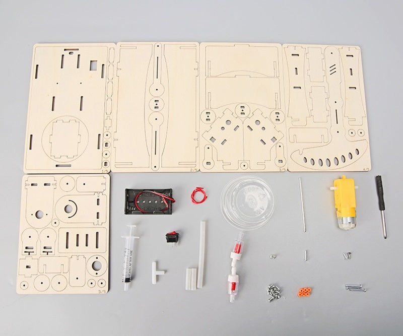 DIY Pumping Unit Assembly Model Kit – Water Pump Experiment STEM Technology Puzzle Toy for Kids Educational Gifts