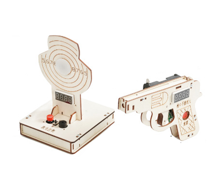 DIY Laser Target Shooting Model Kit – Physics STEM Science Educational Toy for Kids Experimental Learning and Engineering Practice