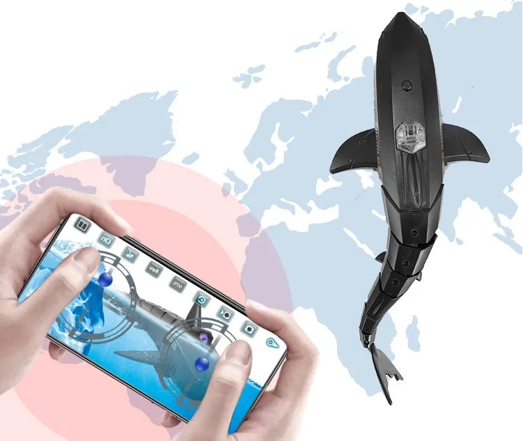 RC Shark with HD Camera – Remote Control Electric Swimming Animal Toy for Bathtubs, Pools and Exciting Underwater Adventures for Kids