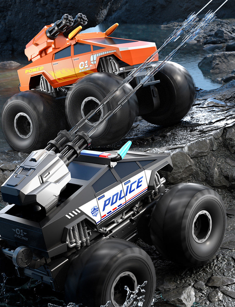 JJRC Amphibious RC Stunt Truck – 2.4G Waterproof Remote Control Vehicle with Rotating, Climbing and Off-Road Driving for Kids