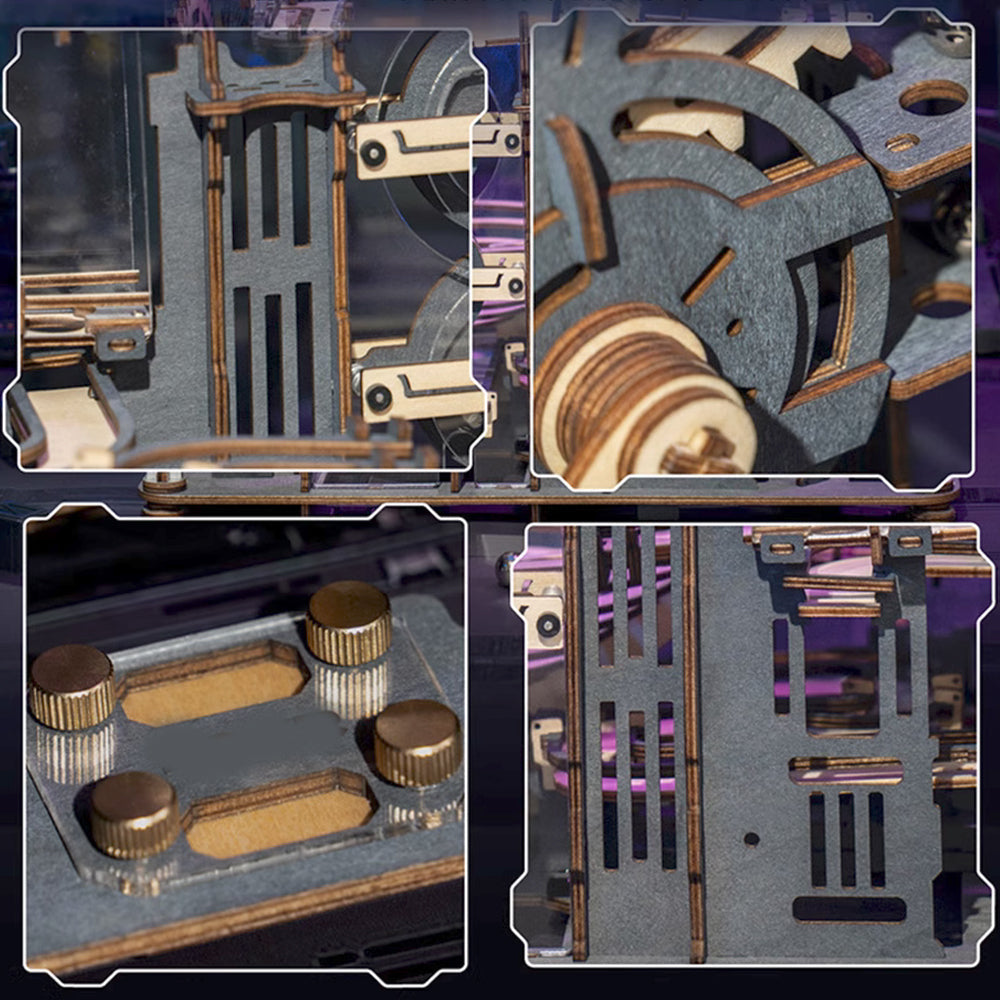 Wooden Marble Run Puzzle – 3D STEAM Mechanical Track Building Kit for Kids and Adults Educational Fun