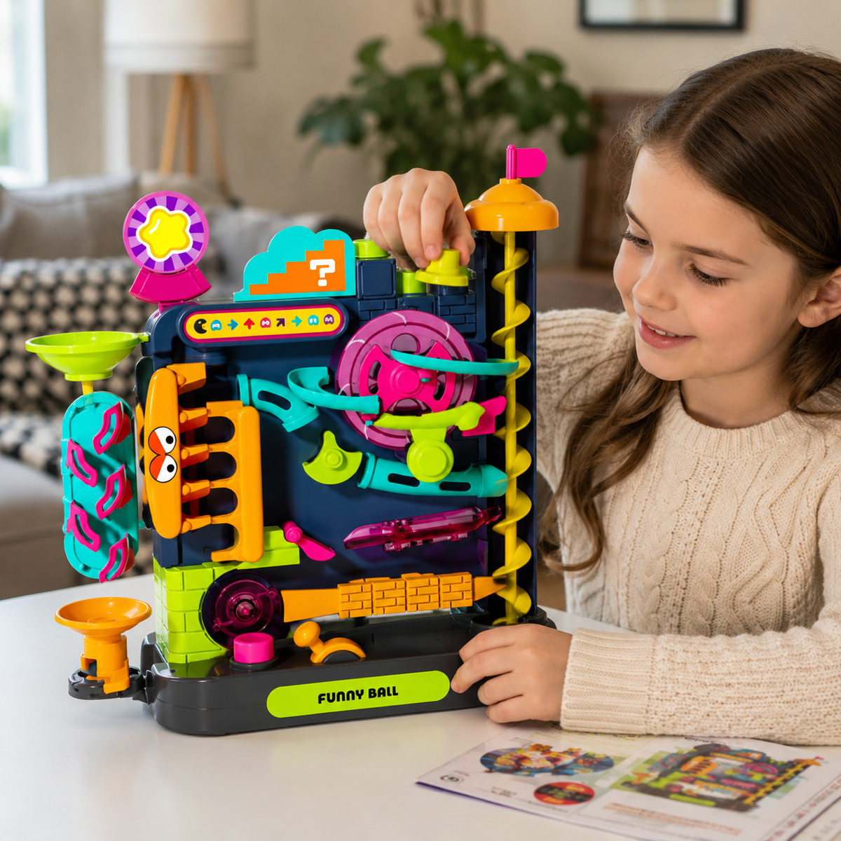 Kids Adventure Track Puzzle Game - Interactive Vehicle Board Toy for Educational Thinking Skills and Fun Family Entertainment