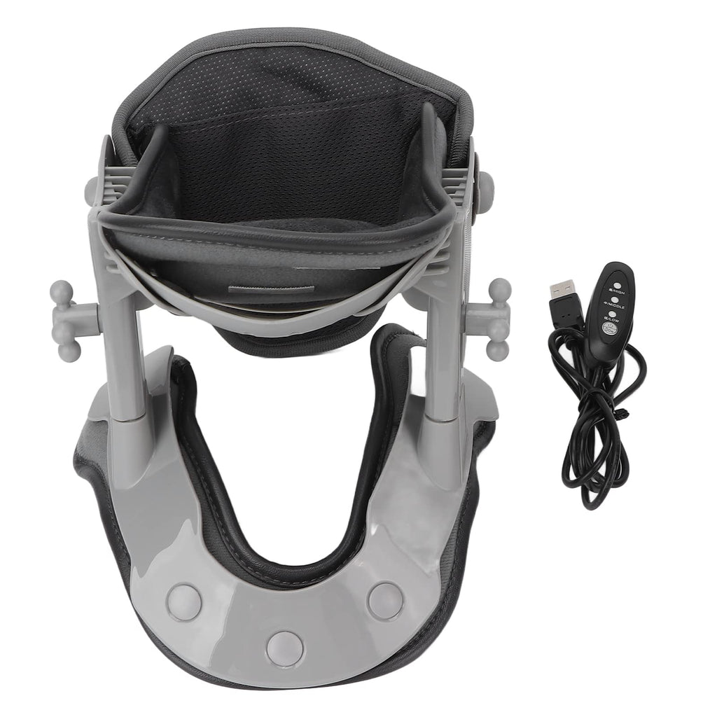 Heated Cervical Traction Collar – Adjustable Neck Stretch Device with Hot Compression for Spine Support and Pain Relief