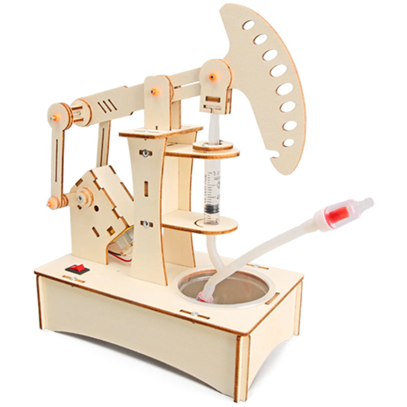 DIY Pumping Unit Assembly Model Kit – Water Pump Experiment STEM Technology Puzzle Toy for Kids Educational Gifts