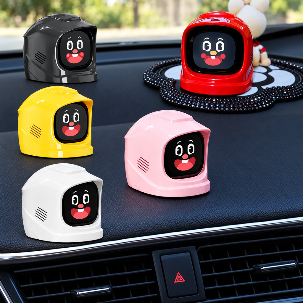 Interactive Car Dashboard Robot Pet – Smart Electronic Companion with Touchscreen, Sound Effects and Over 60 Expressions for Playful Drives