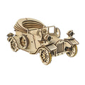 Retro Convertible Car 3D Wooden Puzzle – Handmade DIY Assembly Model Kit Educational Gift for Children