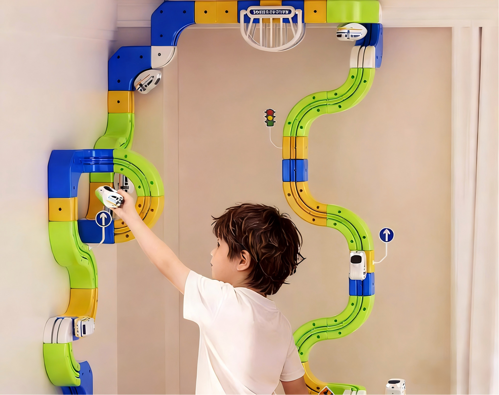 Magnetic Track Building Blocks – Interactive STEM Construction Set for Kids with DIY Assembly, Creative Learning and Educational Gift Appeal