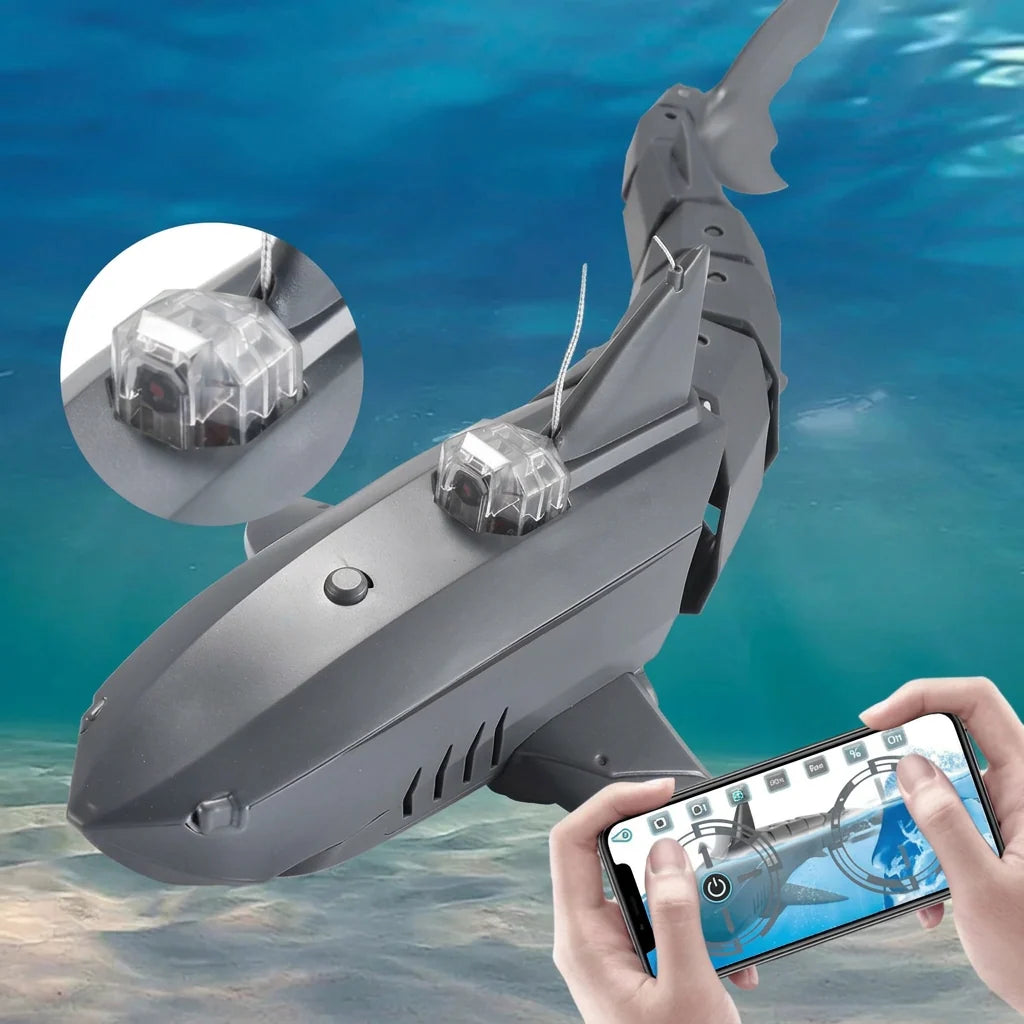 RC Shark with HD Camera – Remote Control Electric Swimming Animal Toy for Bathtubs, Pools and Exciting Underwater Adventures for Kids
