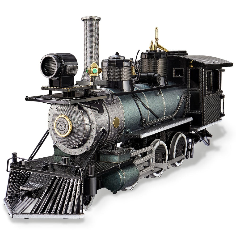 Metal Locomotive Puzzle – 3D Mogul Steam Train DIY Assembly Model Kit for Adult Builders