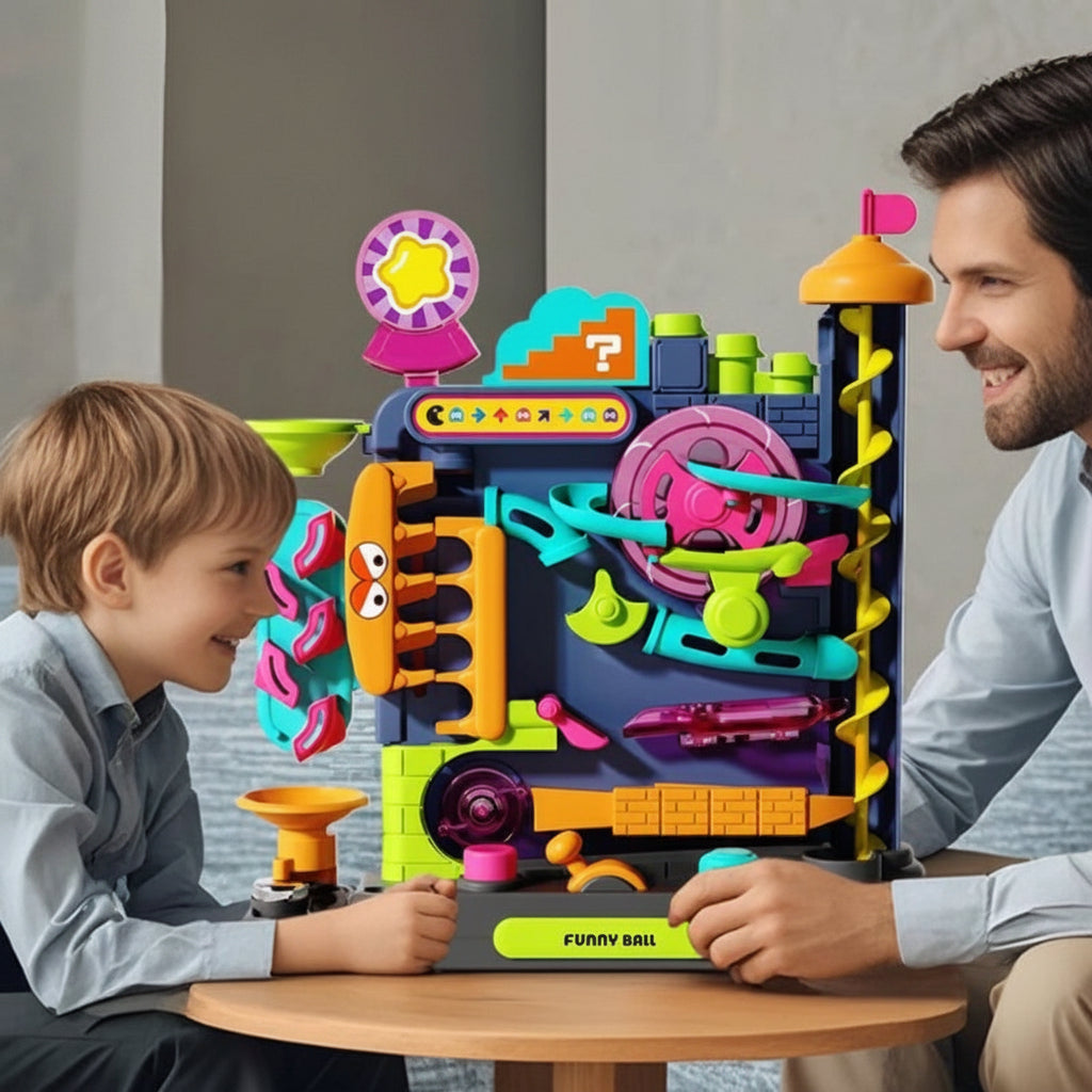 Kids Adventure Track Puzzle Game - Interactive Vehicle Board Toy for Educational Thinking Skills and Fun Family Entertainment
