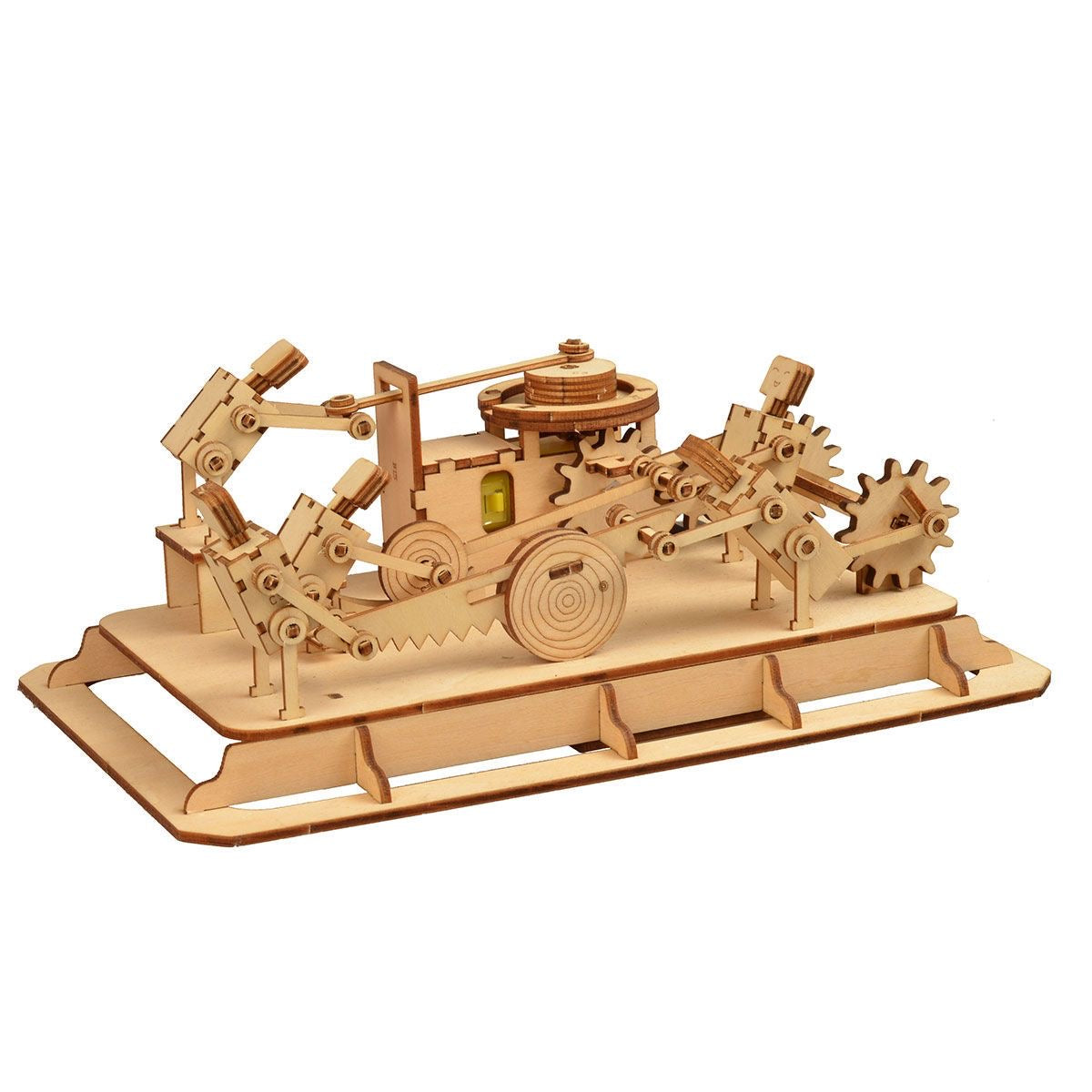 Mechanical 3D Wooden Model Puzzle – DIY Handcrafted Building Kit for Home Decoration and Creative Play