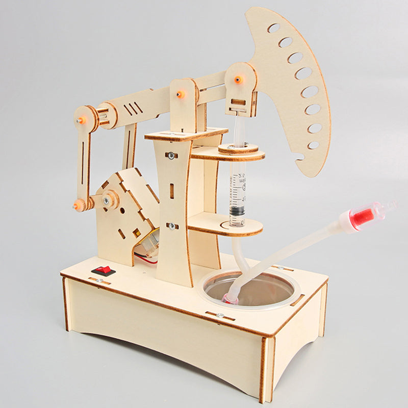 DIY Pumping Unit Assembly Model Kit – Water Pump Experiment STEM Technology Puzzle Toy for Kids Educational Gifts