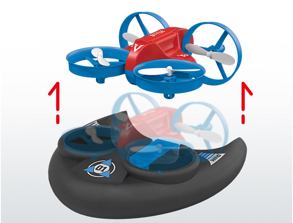 Multifunction RC Hovercraft – 2.4G Water, Land and Air Mini Drone Vehicle for Kids, Outdoor Play and Gifts
