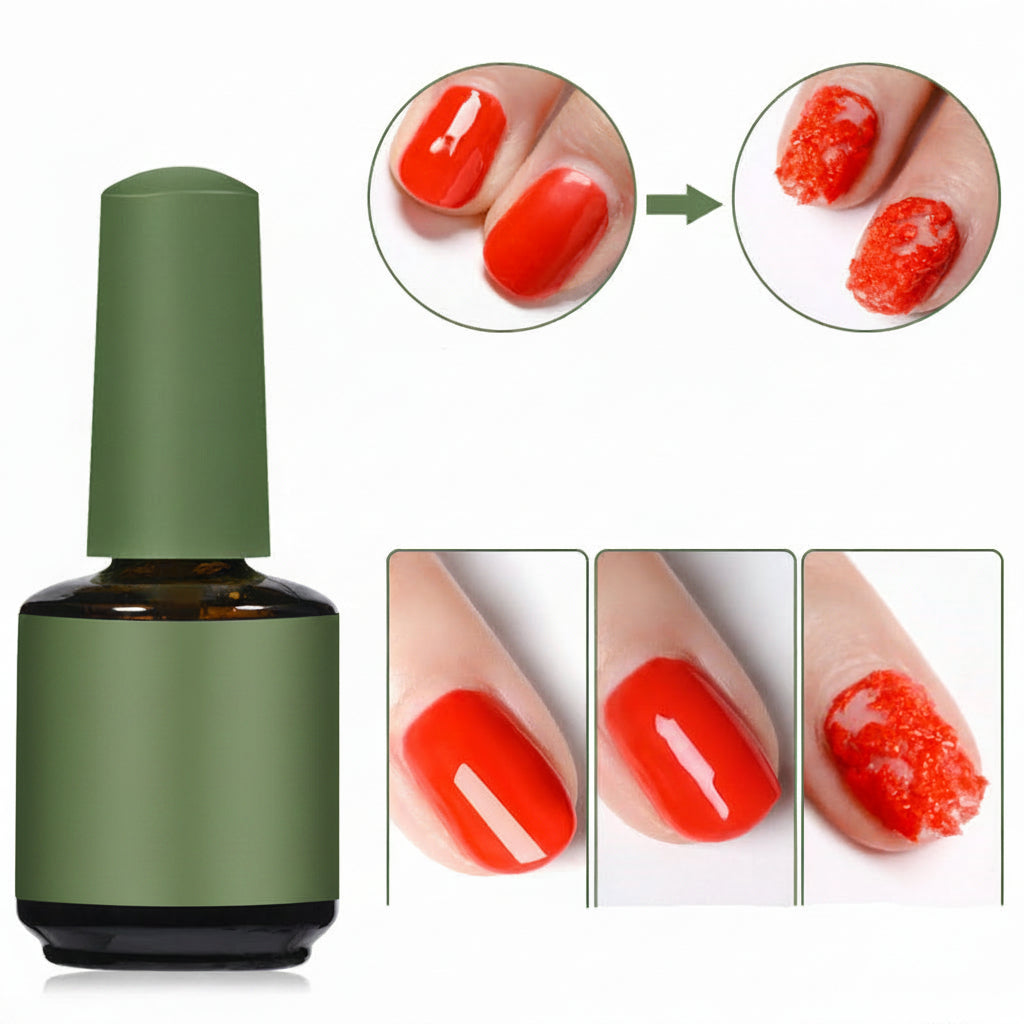 Magic Nail Gel Polish Remover - Fast Soak Off UV Gel Cleaner for Nail Art Removal and Professional Manicure Maintenance