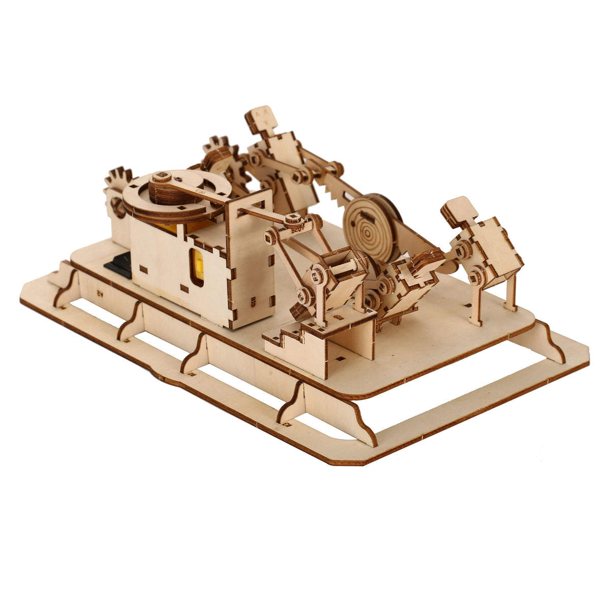 Mechanical 3D Wooden Model Puzzle – DIY Handcrafted Building Kit for Home Decoration and Creative Play